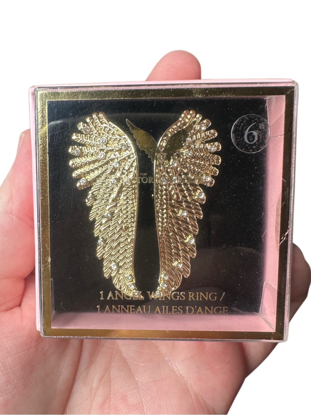 Victoria's Secret Gold Angel Wing Double-Finger Ring - Picture 4 of 6